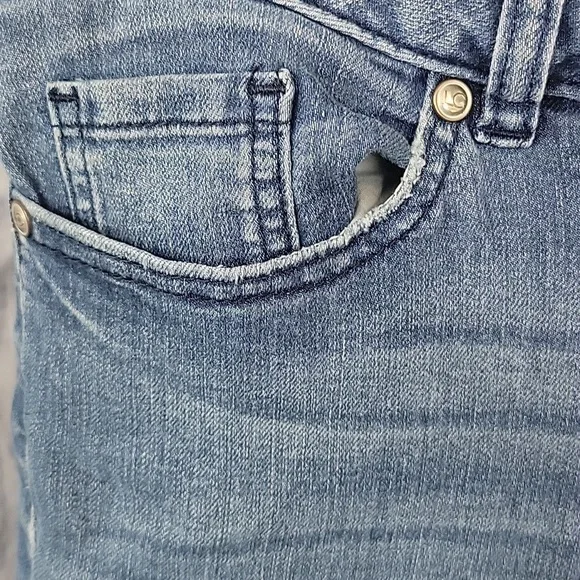 Lauren Conrad Boho Patchwork Wide Leg Jeans Size‎ 10 - Picture 5 of 10